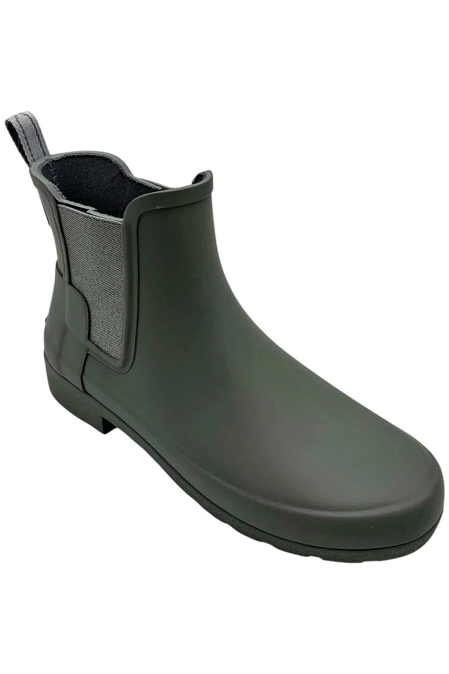 Hunter Women's Original Refined Chelsea Boots Rain Docker Grey - Medium